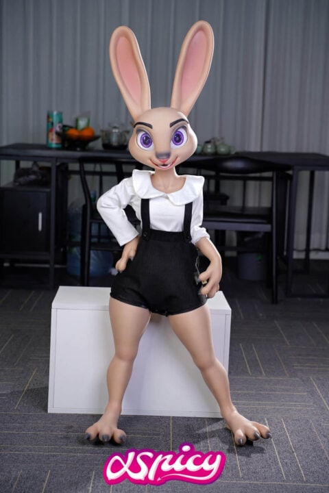 120cm Silicone Rabbitie Doll Cosplay Fanatsy Sex Doll (8)