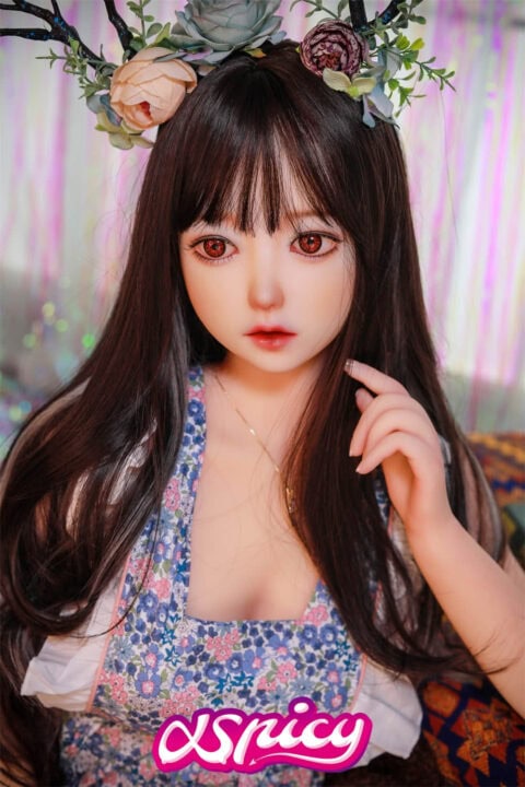 145cm cute girl round face sex doll sexy lady realistic vagina (1)