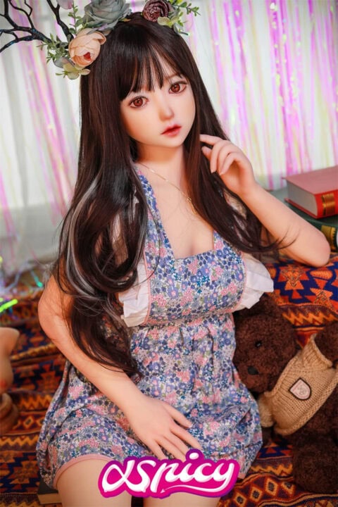 145cm cute girl round face sex doll sexy lady realistic vagina (21)