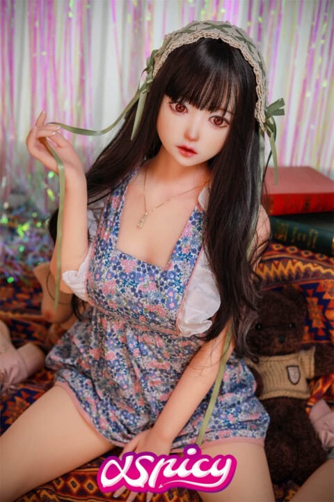 145cm cute girl round face sex doll sexy lady realistic vagina (9)